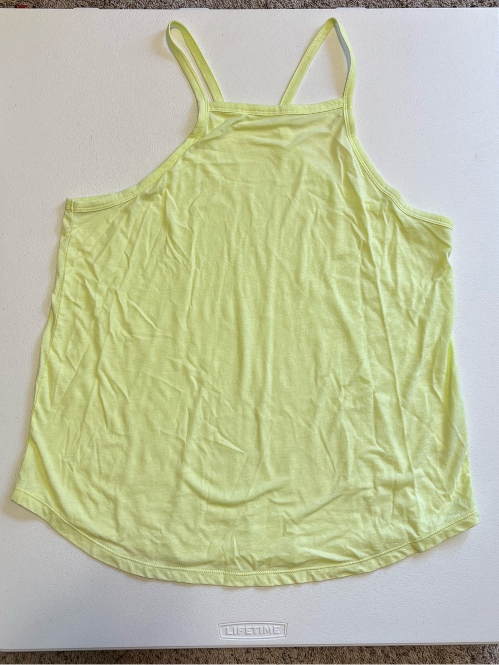 Old Navy Neon Lime Double-Strap tank top